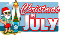 a christmas in july greeting